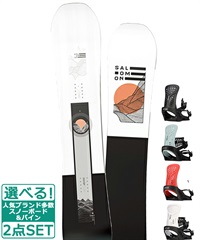 ☆スノーボード＋バインディング 2点セット SALOMON サロモン SIGHT FLUX フラックス PR 23-24モデル ムラサキスポーツ(147cm-BLACK-S)