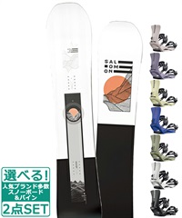 ☆スノーボード＋バインディング 2点セット SALOMON サロモン SIGHT SALOMON サロモン RHYTHM 23-24モデル ムラサキスポーツ(147cm-White-S)