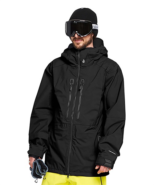 スノーボード ウェア ジャケット ゴアテックス ユニセックス VOLCOM ボルコム GUIDE-GORE-TEX 22-23モデル ムラサキスポーツ JJ I7(BLK-S)