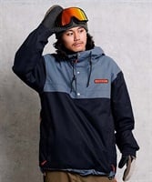 スノーボード ウェア ジャケット ユニセックス VOLCOM ボルコム LONGO-PULLOVER 22-23モデル ムラサキスポーツ JJ I7(BLK-S)