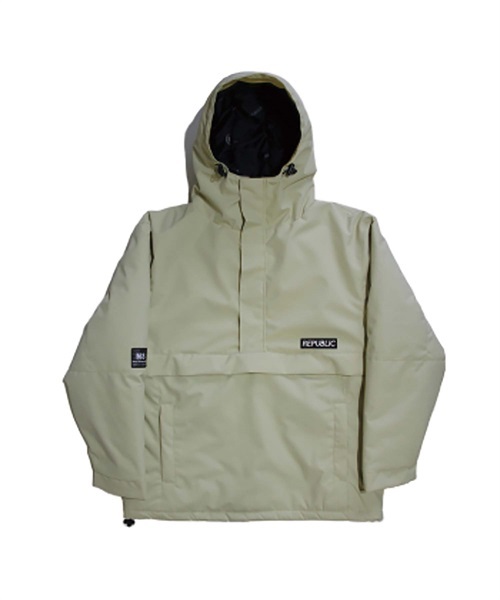 スノーボード ウェア ジャケット REPUBLIC リパブリック TRAIL-PULLOVER-JACKET 22-23モデル ムラサキスポーツ JJ D20(Cream-S)