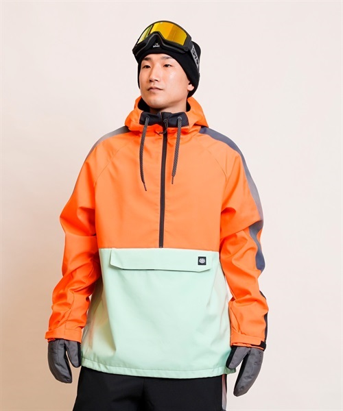 スノーボード ウェア ジャケット メンズ ユニセックス 686 シックスエイトシックス Waterproof Anorak M2WCST02 22-23モデル JJ C10(FORG-S)