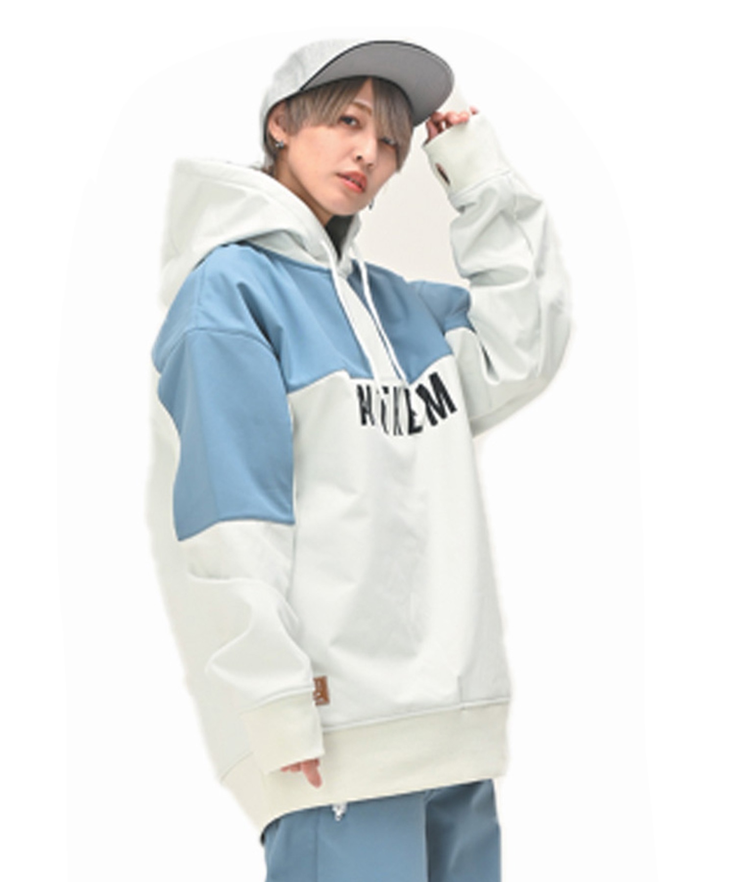 スノーボード ウェア ジャケット ユニセックス ANTHEM アンセム AN23050 SHOULDER PATCH 23-24モデル kk C25(OFFWHITE-S)