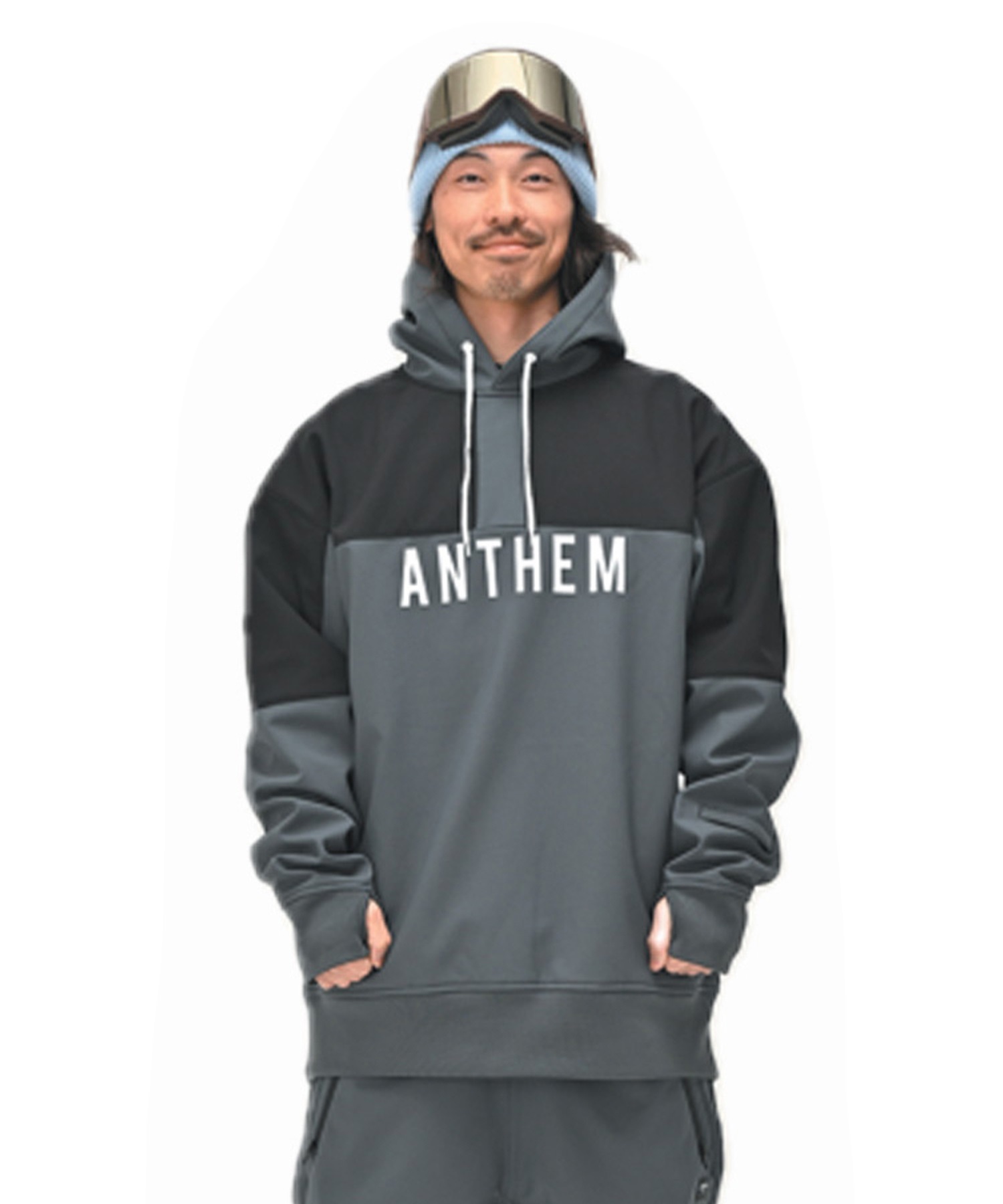 スノーボード ウェア ジャケット ユニセックス ANTHEM アンセム AN23050 SHOULDER PATCH 23-24モデル kk C25(STEELGRAY-S)