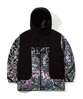 スノーボード ウェア ジャケット ユニセックス BSRABBIT ビエスラビット HIGH HOODED 23-24モデル KK G21(BLACKSNOWFLAKE-M)