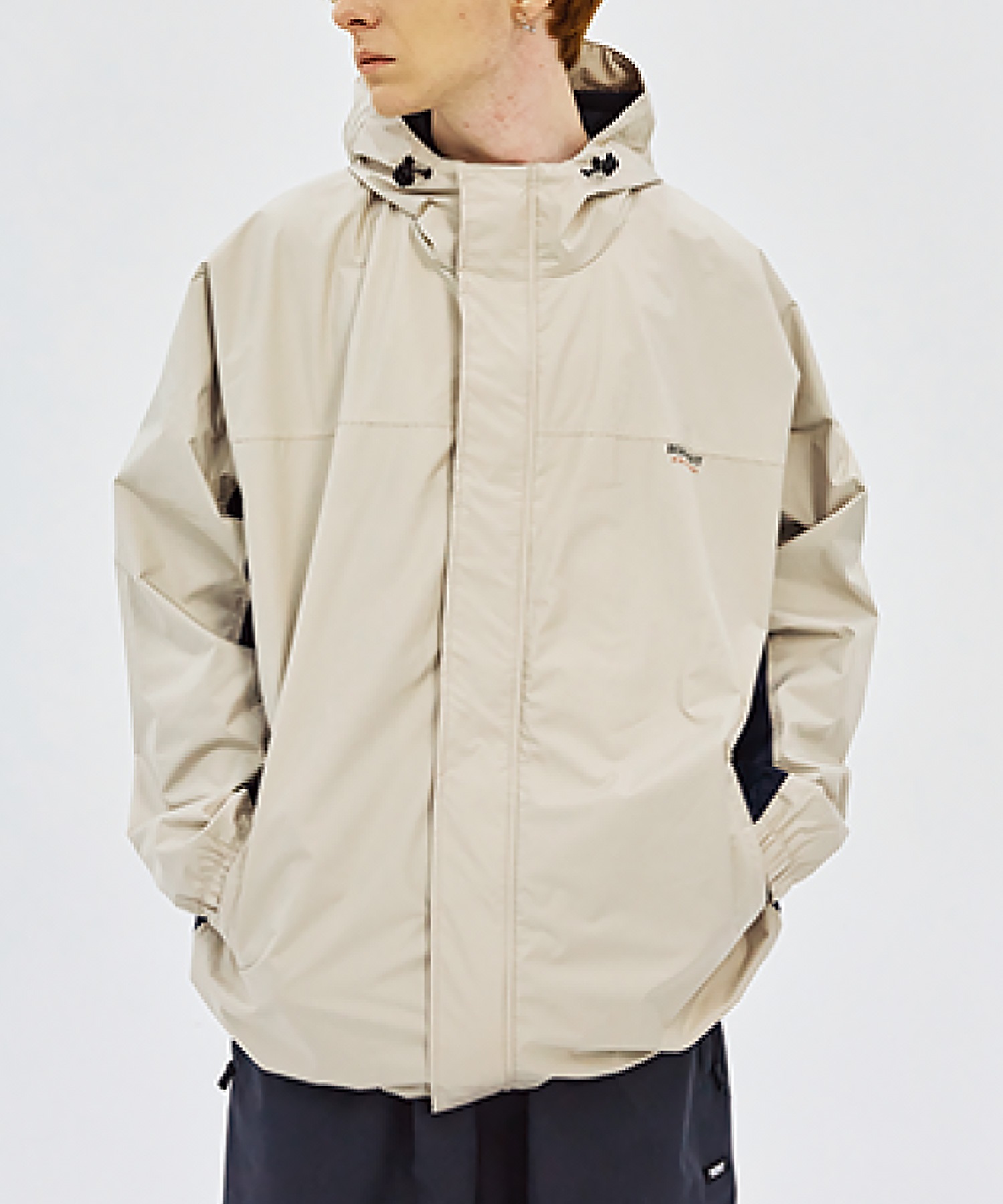 スノーボード ウェア ジャケット ユニセックス BSRABBIT ビエスラビット RETRO HOODED 23-24モデル KK G21(BEIGE-M)