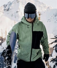 スノーボード ウェア ジャケット ユニセックス BURTON バートン 10002109306 AK CYCLIC GORE-TEX 2L 23-24モデル KK B3(HedgeGreenTrueBlack-S)