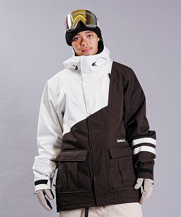 スノーボード ウェア ジャケット ユニセックス HURLEY ハーレー BLOCK PARTY SNOW MSW2312041 23-24モデル ムラサキスポーツ KK K16