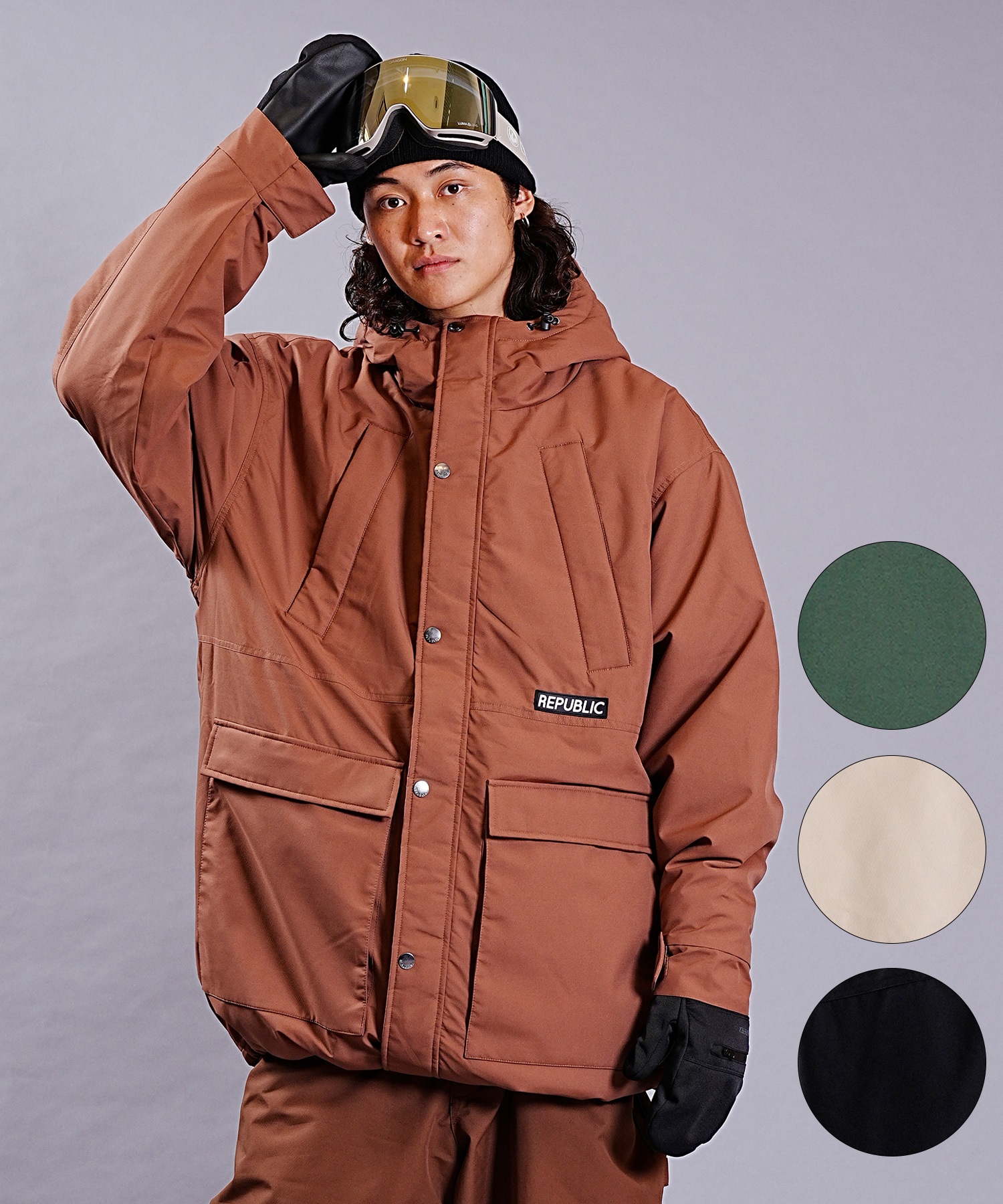 REPUBLIC リパブリック スノーボード ウェア ジャケット ユニセックス NAUGHTY MOUNTAIN PARKA 23-24モデル KK H5