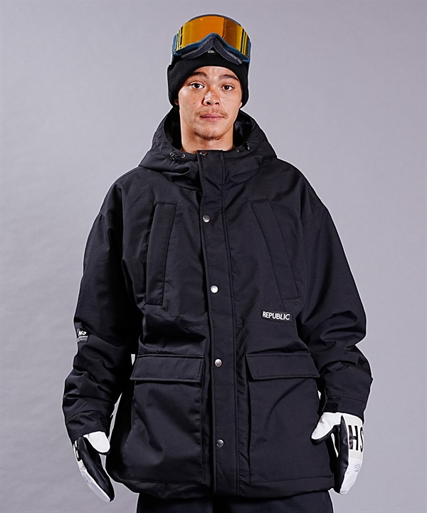 REPUBLIC リパブリック スノーボード ウェア ジャケット ユニセックス NAUGHTY MOUNTAIN PARKA 23-24モデル KK H5