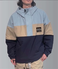 スノーボード ウェア ジャケット ユニセックス DUB ダブ HALF-ZIP PANEL 23-24モデル ムラサキスポーツ KX G29(NAVY-M)