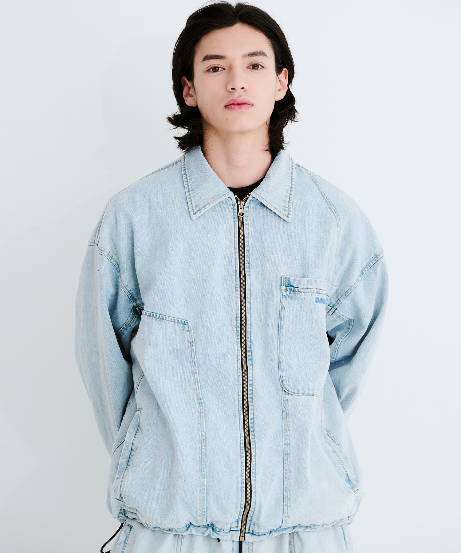 BSRABBIT ビーエスラビット DSXBS WAX REAL DENIM COLLAR JACKET