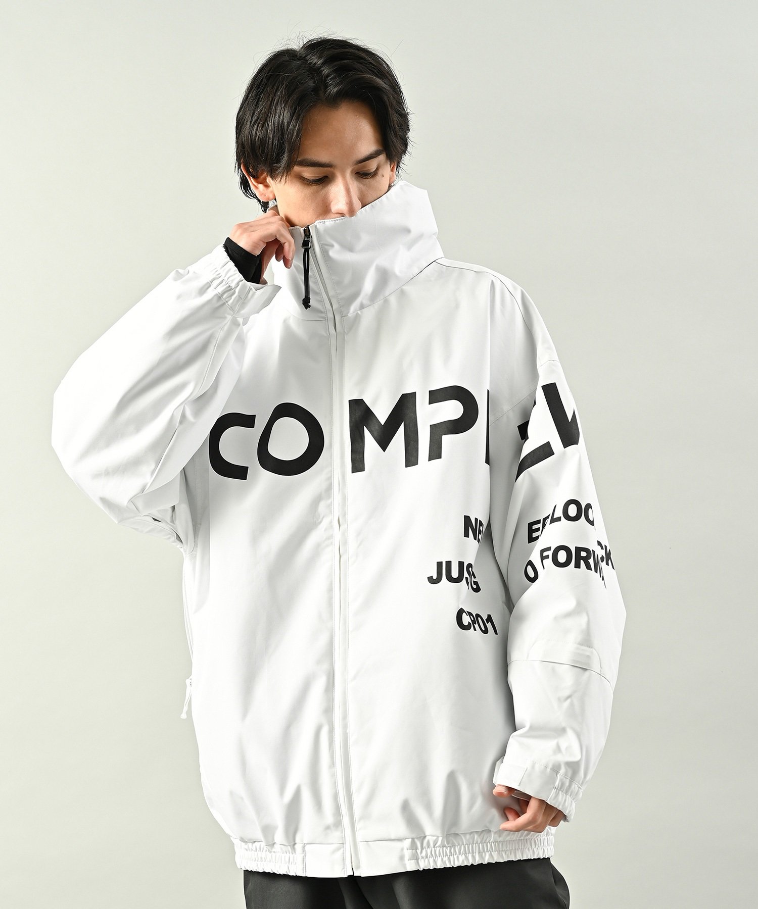 セットアイテム対象  COMPLEW コンプリュー スノーボード ウェア ジャケット ユニセックス CP12403 ムラサキスポーツ 24-25モデル LX G11(WHT-S)