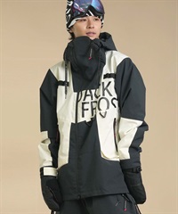 セットアイテム対象  JACK FROST ジャックフロスト スノーボード ウェア ジャケット ユニセックス 2L EXPLORER JK ムラサキスポーツ 24-25モデル LX D25(BLACK-S)