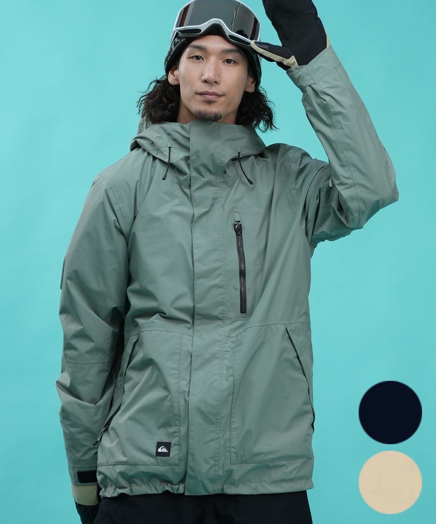 【早期購入/店頭受取対象外】QUIKSILVER クイックシルバー ユニセックス スノーボード ウェア ジャケット ゴアテックス MISSION GORE-TEX 24-25モデル LX D12(TKA0-M)