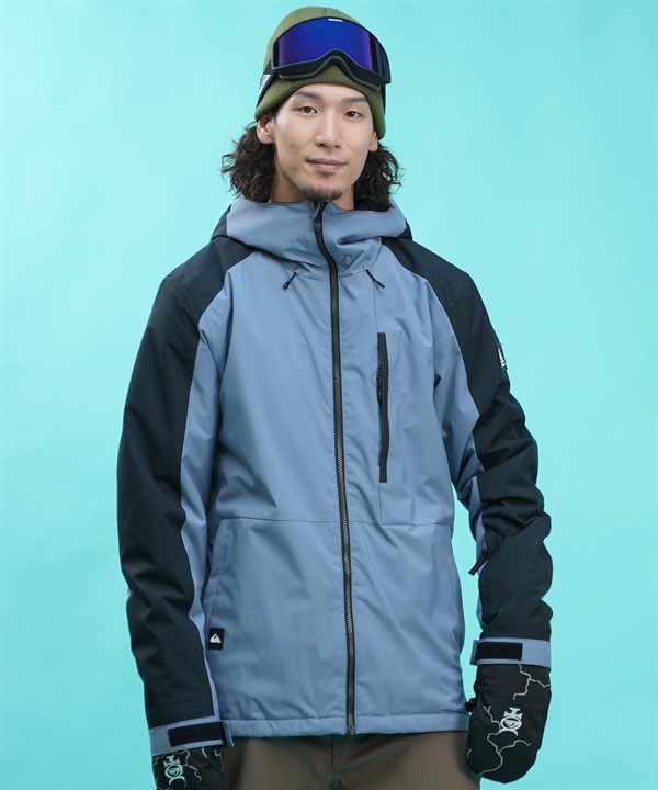 【早期購入/店頭受取対象外】QUIKSILVER クイックシルバー ユニセックス スノーボード ウェア ジャケット MISSION BLOCK JK ムラサキスポーツ 24-25モデル LX D12