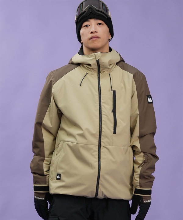 【早期購入/店頭受取対象外】QUIKSILVER クイックシルバー ユニセックス スノーボード ウェア ジャケット MISSION BLOCK JK ムラサキスポーツ 24-25モデル LX D12