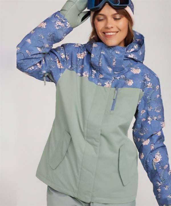 セットアイテム対象  ROXY ロキシー スノーボード ウェア ジャケット レディース ROXY JETTY BLOCK JK ムラサキスポーツ 24-25モデル LX D19