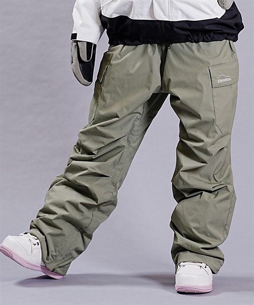 DIMITO ディミト スノーボード ウェア パンツ ユニセックス NHST21 VARIANT CARGO PANTS 23-24モデル ムラサキスポーツ KK H12(DARKOLIVE-S)