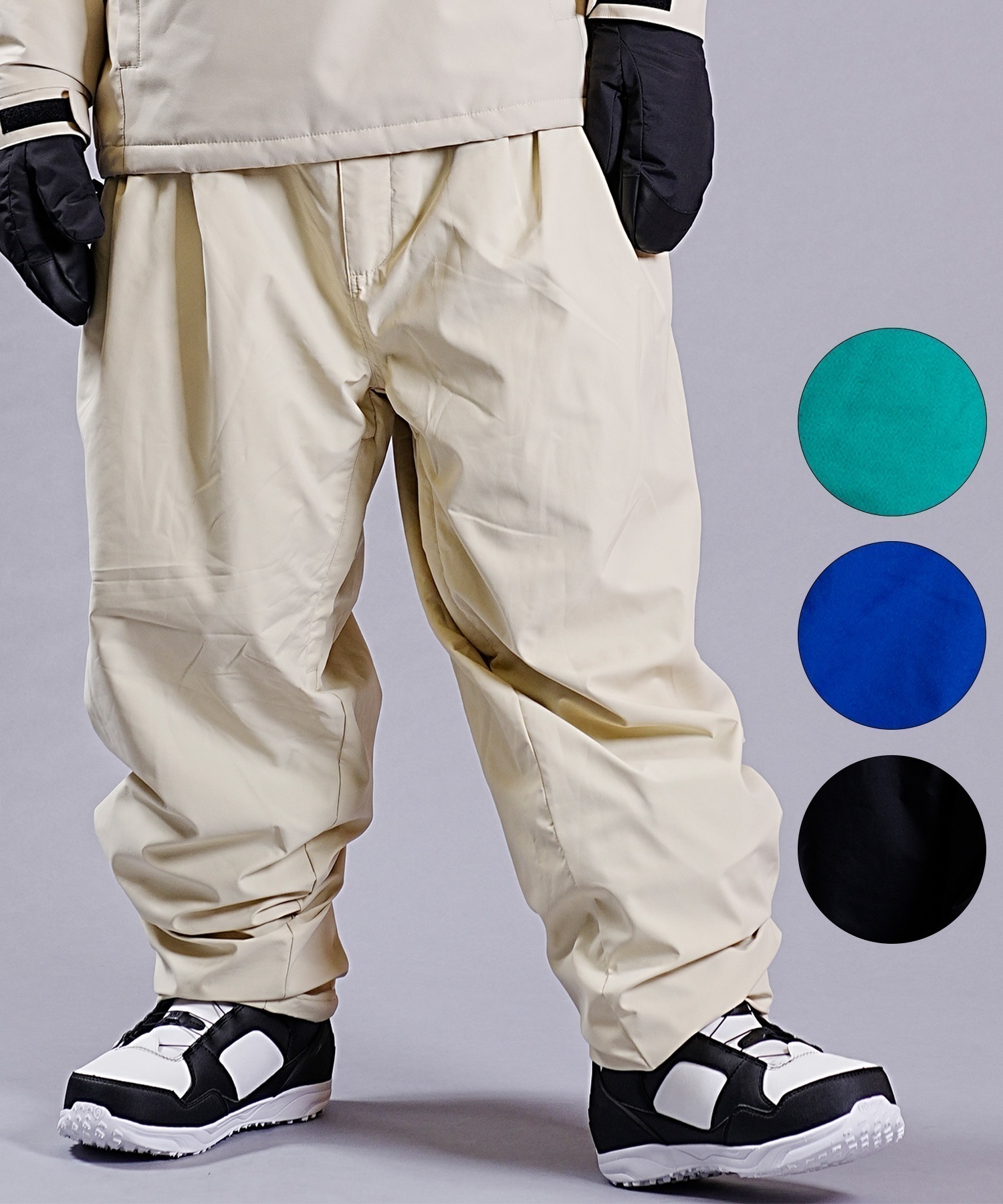 REPUBLIC リパブリック スノーボード ウェア パンツ ユニセックス WIDE EAZY PANTS 23-24モデル ムラサキスポーツ KK H5(Cream-S)