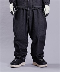 REPUBLIC リパブリック スノーボード ウェア パンツ ユニセックス BAGGY DENIM PANTS 23-24モデル KK H5(Black-S)