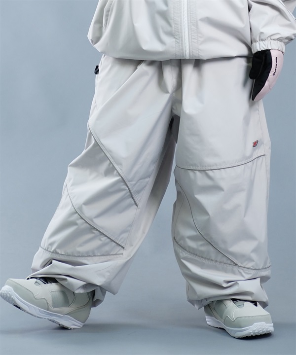 ビエスラビット ホワイト スノーボードウェア M BSRABBIT ビエスラビット BIG POCKET HOODED JACKET WHITE 24-25