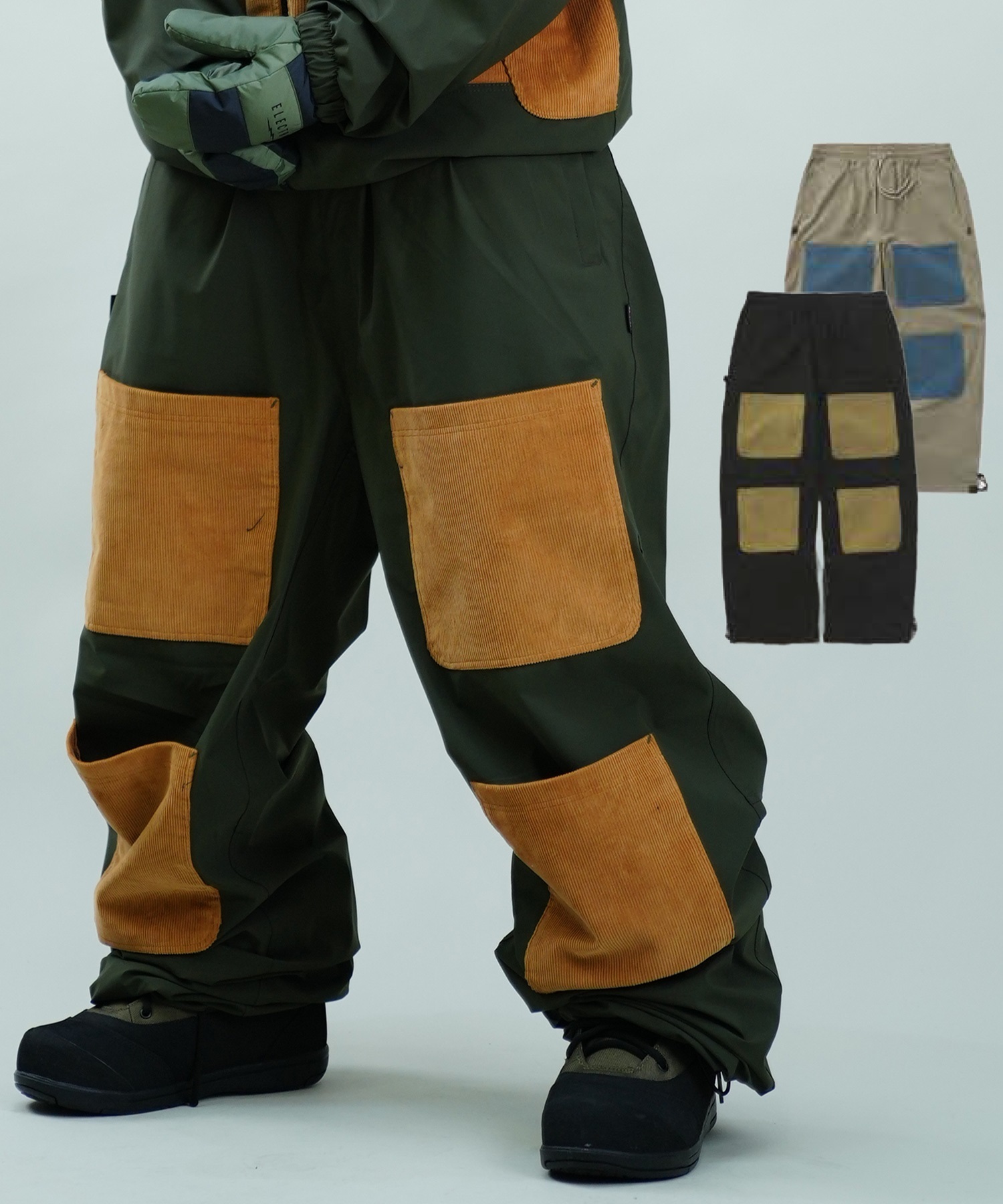 BSRABBIT ビーエスラビット OPEN 4 POCKET WIDE TRACK PANTS