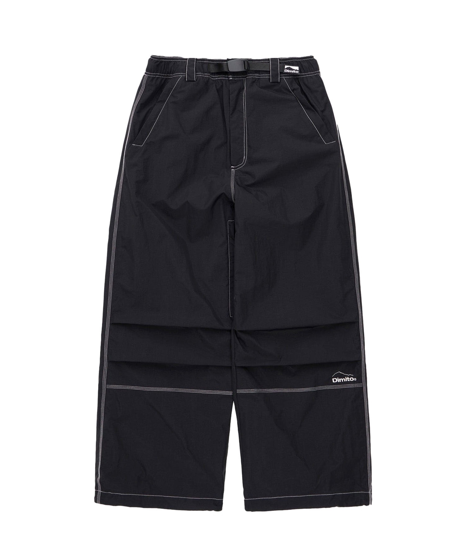 DIMITO ディミト スノーボード ウェア パンツ ユニセックス STITCHED BIG PANTS ムラサキスポーツ 24-25モデル LL I26(BLACK-M)