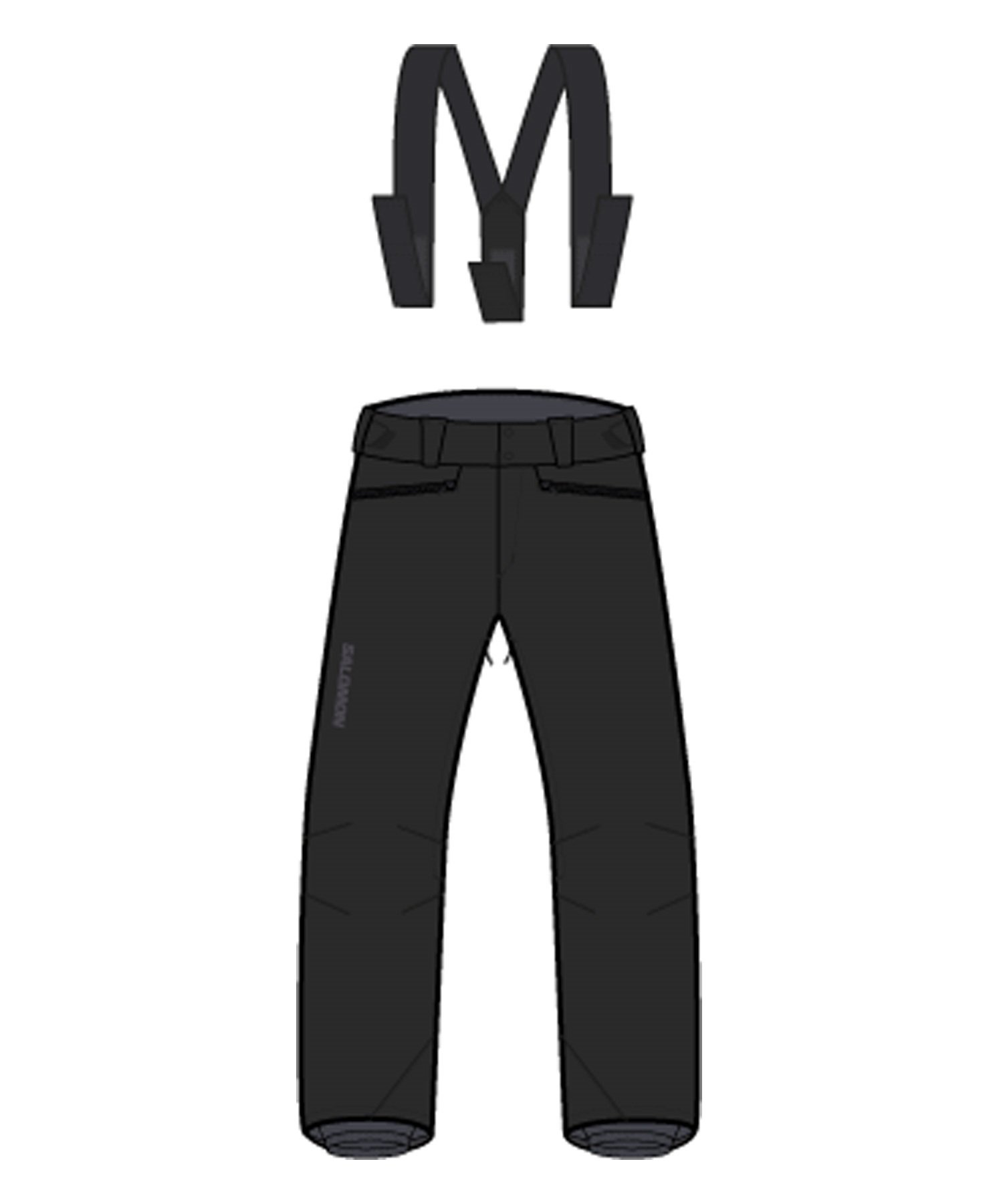 セットアイテム対象  SALOMON サロモン EDGE PANT M ユニセックス スノーボード ウェア パンツ 24-25モデル LC2150900 LL A11(BK-S)
