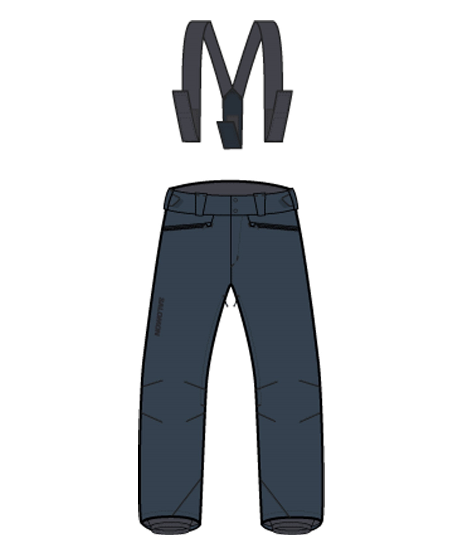 セットアイテム対象  SALOMON サロモン EDGE PANT M ユニセックス スノーボード ウェア パンツ 24-25モデル LC2150900 LL A11(NV-S)