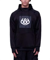 スノーボード ウェア フーディー ユニセックス 686 M3WNCS112 BONDED FLEECE PULLOVER HOODY 23-24モデル KK A26(BLACK-M)