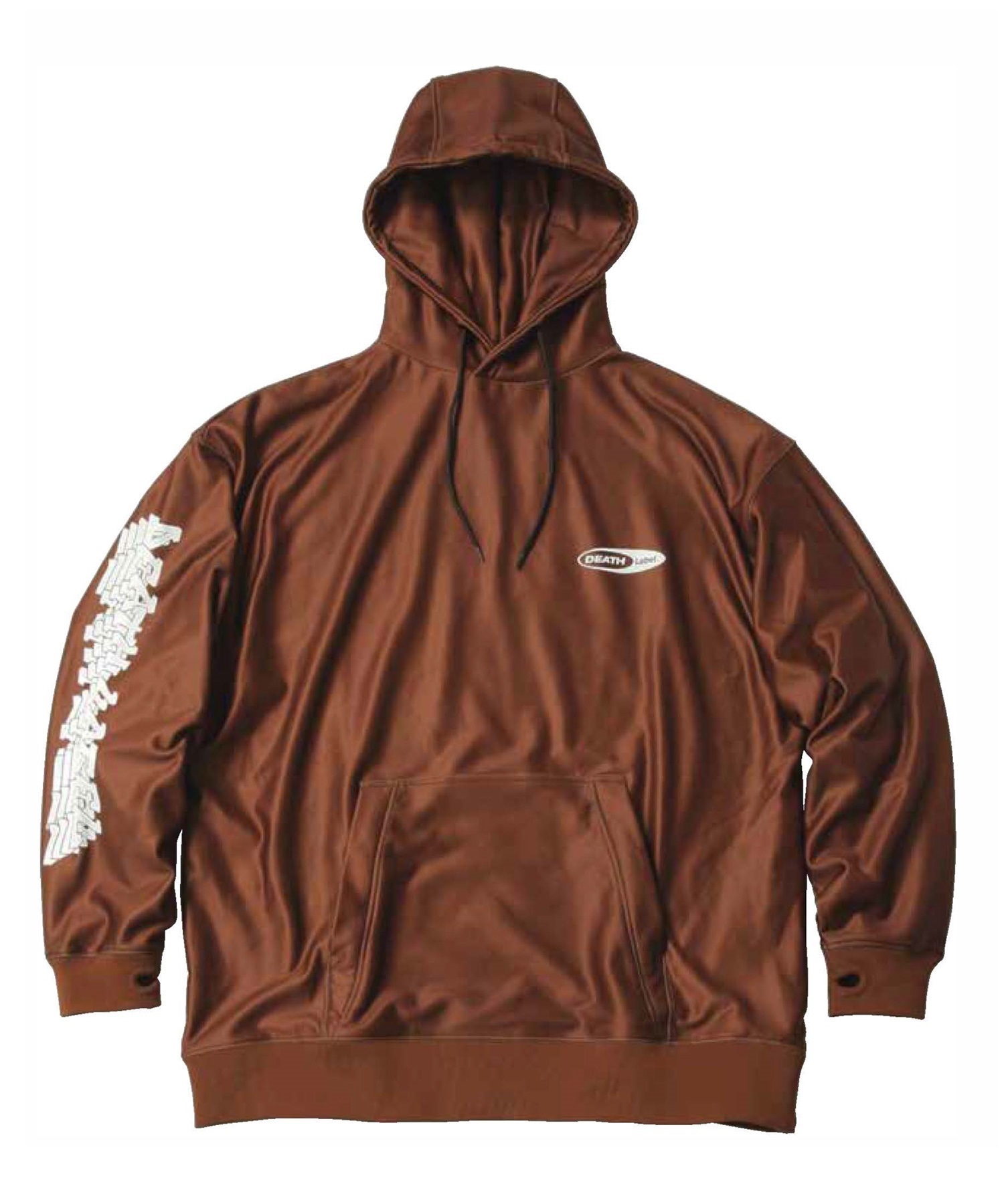 スノーボード ウェア インナー ユニセックス DEATHLABEL デスレーベル BONDED HOODIE SMALLLOGO 23-24モデル KK I21(BROWN-M)