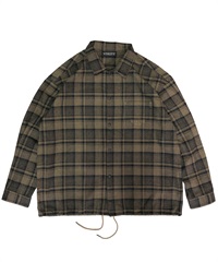 NOMADIK ノマディック スノーボード ウェア インナー シャツ ユニセックス NY FLANNEL SHIRT 72323504 23-24モデル KK H31(BROWN-M)