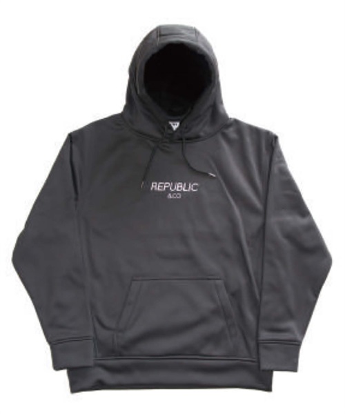 スノーボード インナーウェア REPUBLIC リパブリック CLASSIC BONDING HOODIE パーカー ボンディング 23-24モデル ムラサキスポーツ KK(Black-S)