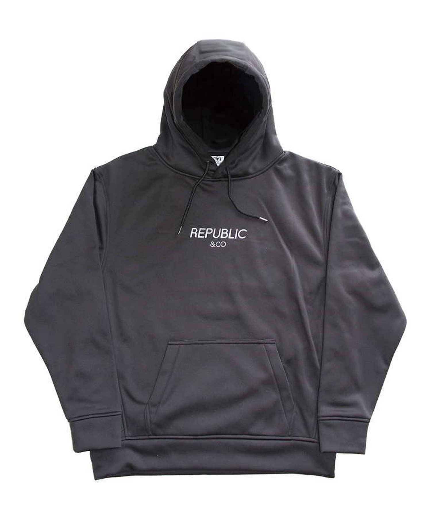 REPUBLIC リパブリック CLASSIC BONDING HOODIE パーカー ボンディング スノーボード インナーウェア 23-24モデル ムラサキスポーツ KK(Black-S)