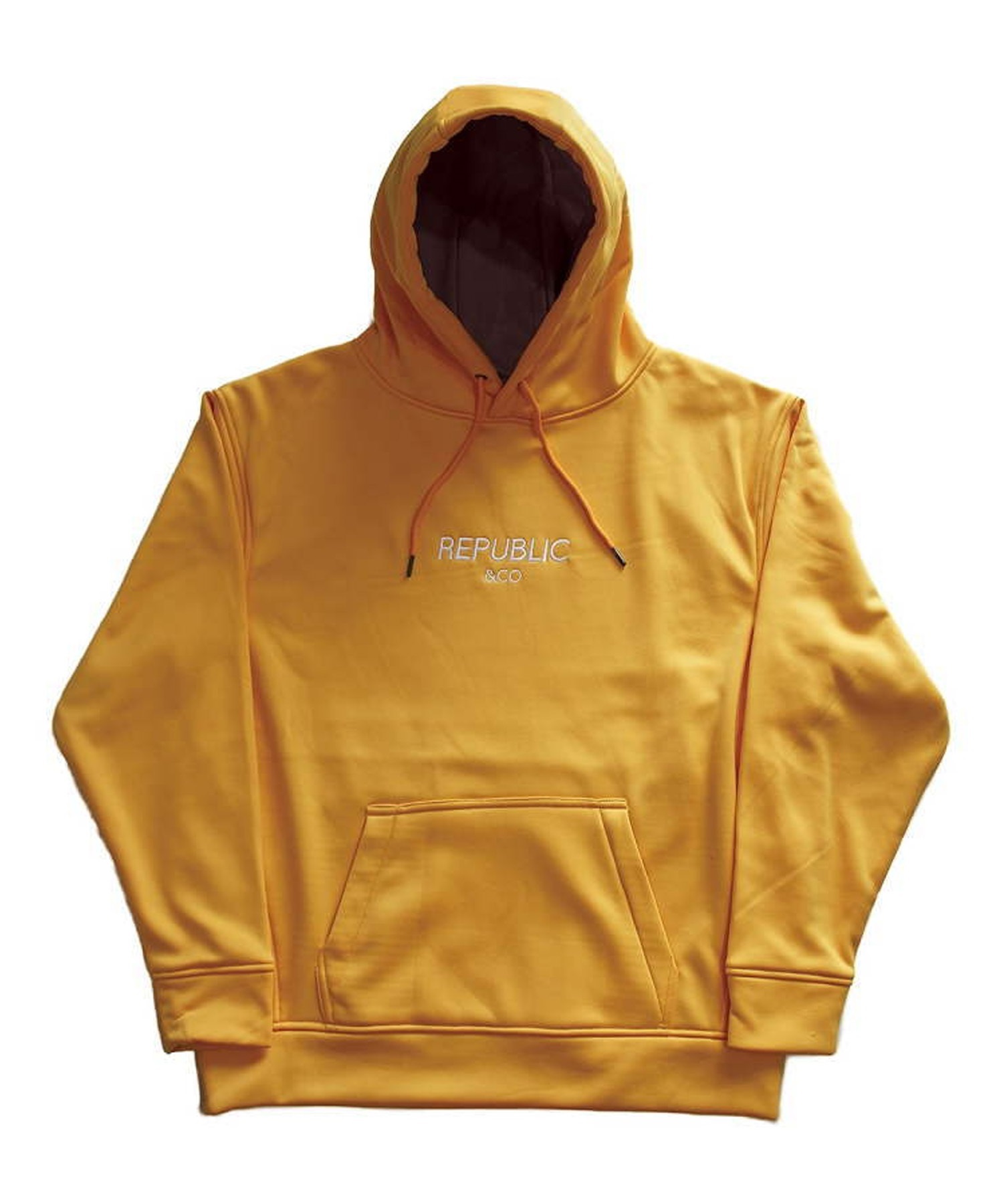 REPUBLIC リパブリック CLASSIC BONDING HOODIE パーカー ボンディング スノーボード インナーウェア 23-24モデル ムラサキスポーツ KK(Yellow-S)