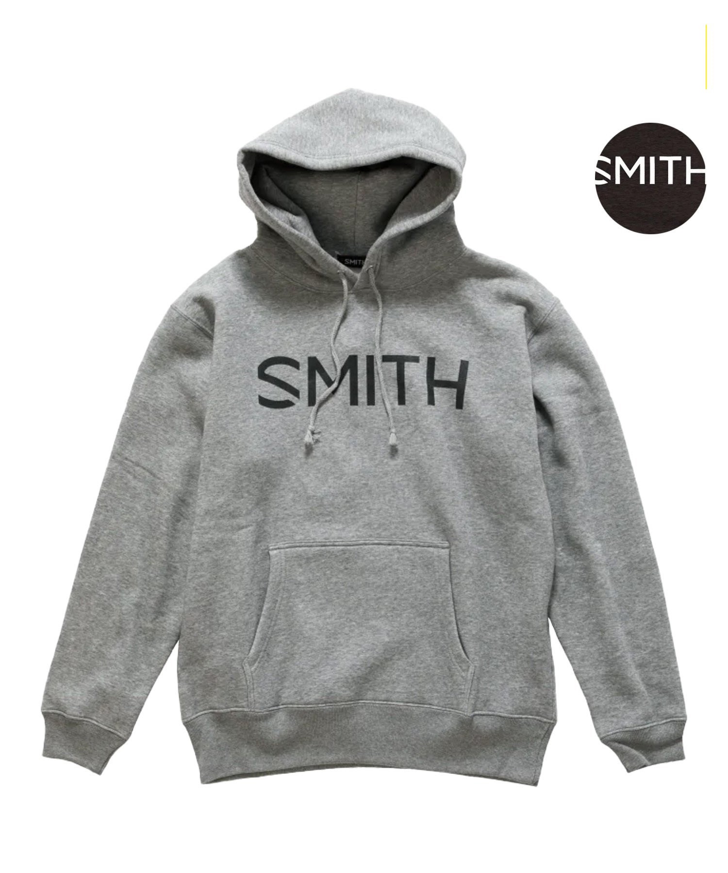 スノーボード ウェア インナーウェア インナー ユニセックス SMITH スミス ESSENTIAL HOODIE パーカー プルオーバー 23-24モデル ムラサキスポーツ KK K15(BLACK-S)