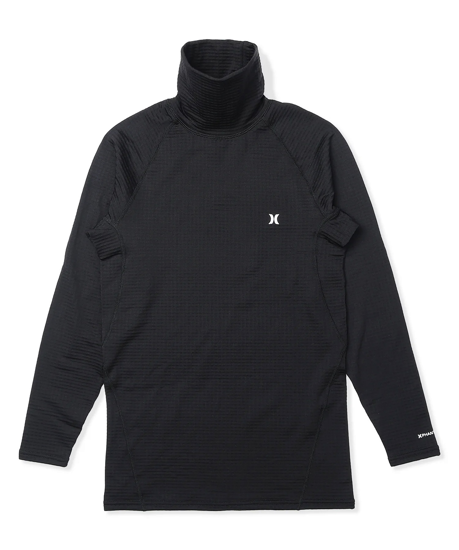 HURLEY ハーレー スノーボード インナー トップス ユニセックス WAFFLE HIGH NECK ムラサキスポーツ 24-25モデル LL K7(BLK-M)