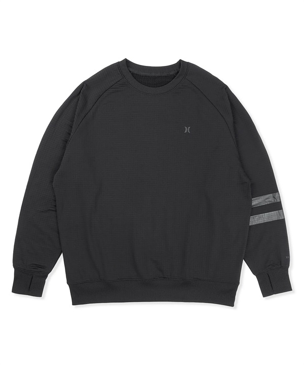 HURLEY ハーレー スノーボード インナー トップス ユニセックス WAFFLE L CREW ICON ムラサキスポーツ 24-25モデル LL K7