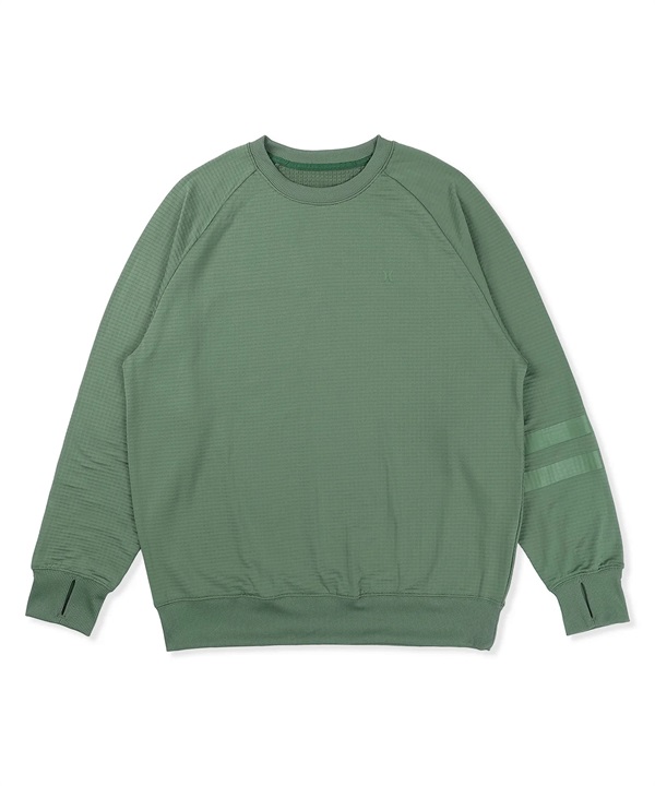 HURLEY ハーレー スノーボード インナー トップス ユニセックス WAFFLE L CREW ICON ムラサキスポーツ 24-25モデル LL K7