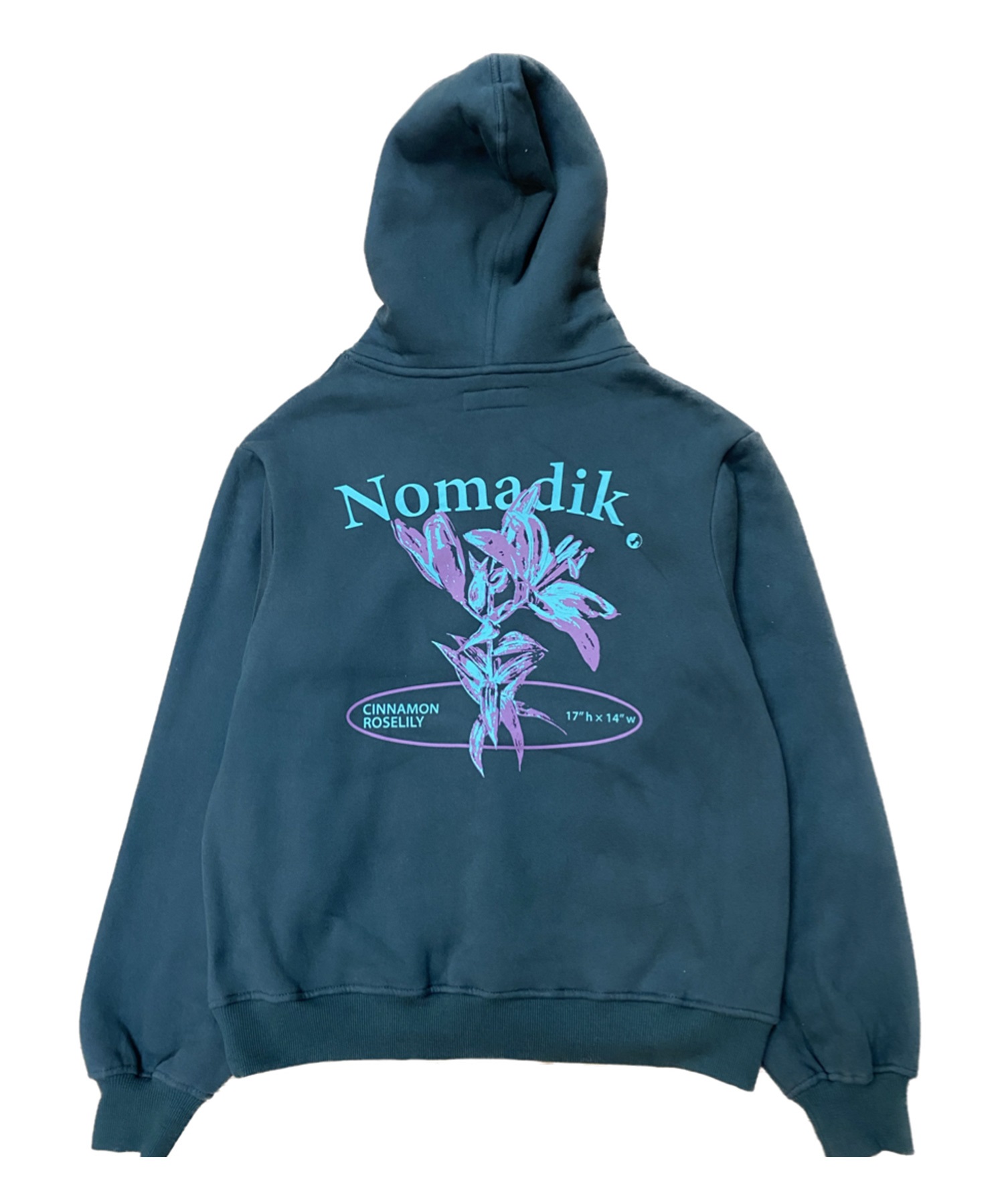 NOMADIK ノマディック スノーボード ウェア パーカー ユニセックス IN CINNAMONROSE HOODIE ムラサキスポーツ 24-25モデル LL L27(DKGRN-M)