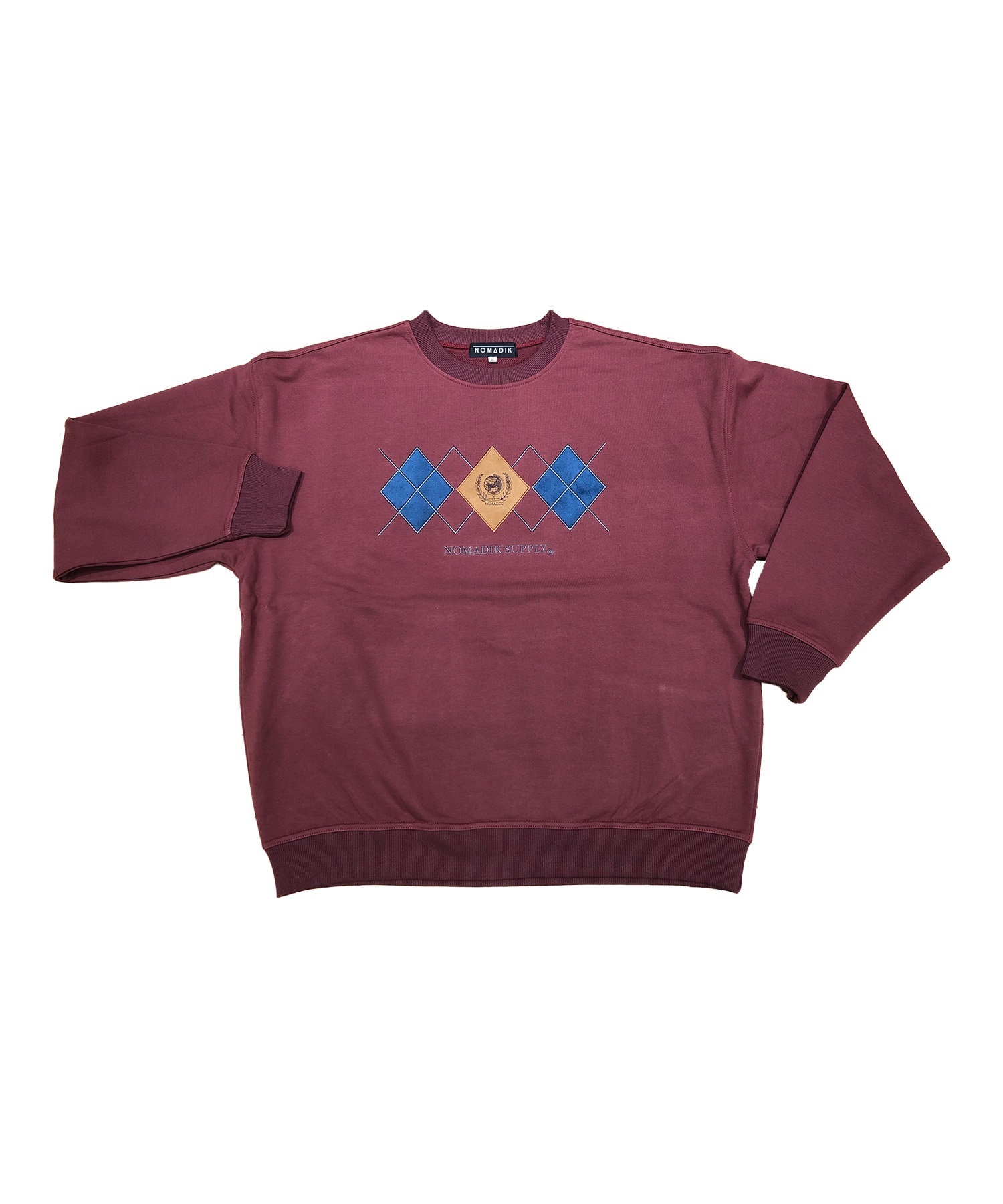 NOMADIK ノマディック スノーボード インナーウェア ユニセックス IN ARGYLE CREW 72324505 ムラサキスポーツ 24-25モデル(WINE-M)