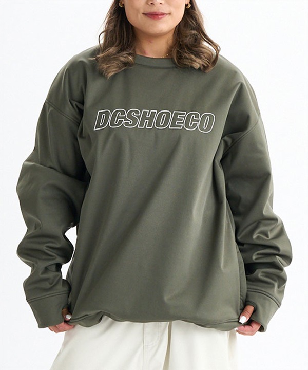 DC ディーシー スノーボード インナーウェア トレーナー ユニセックス スウェット IN 24 DC SNOW CREWNECK ムラサキスポーツ 24-25モデル LX L12