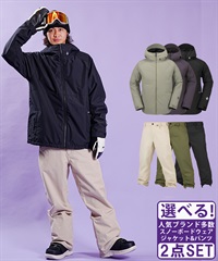 ☆スノーボードウェア 2点セット ジャケット パンツ 上下 VOLCOM ボルコム 2836 INS 5-POCKET 23-24モデル ムラサキスポーツ(【Jacket】BLK-XL-【Pants】BLK-S)