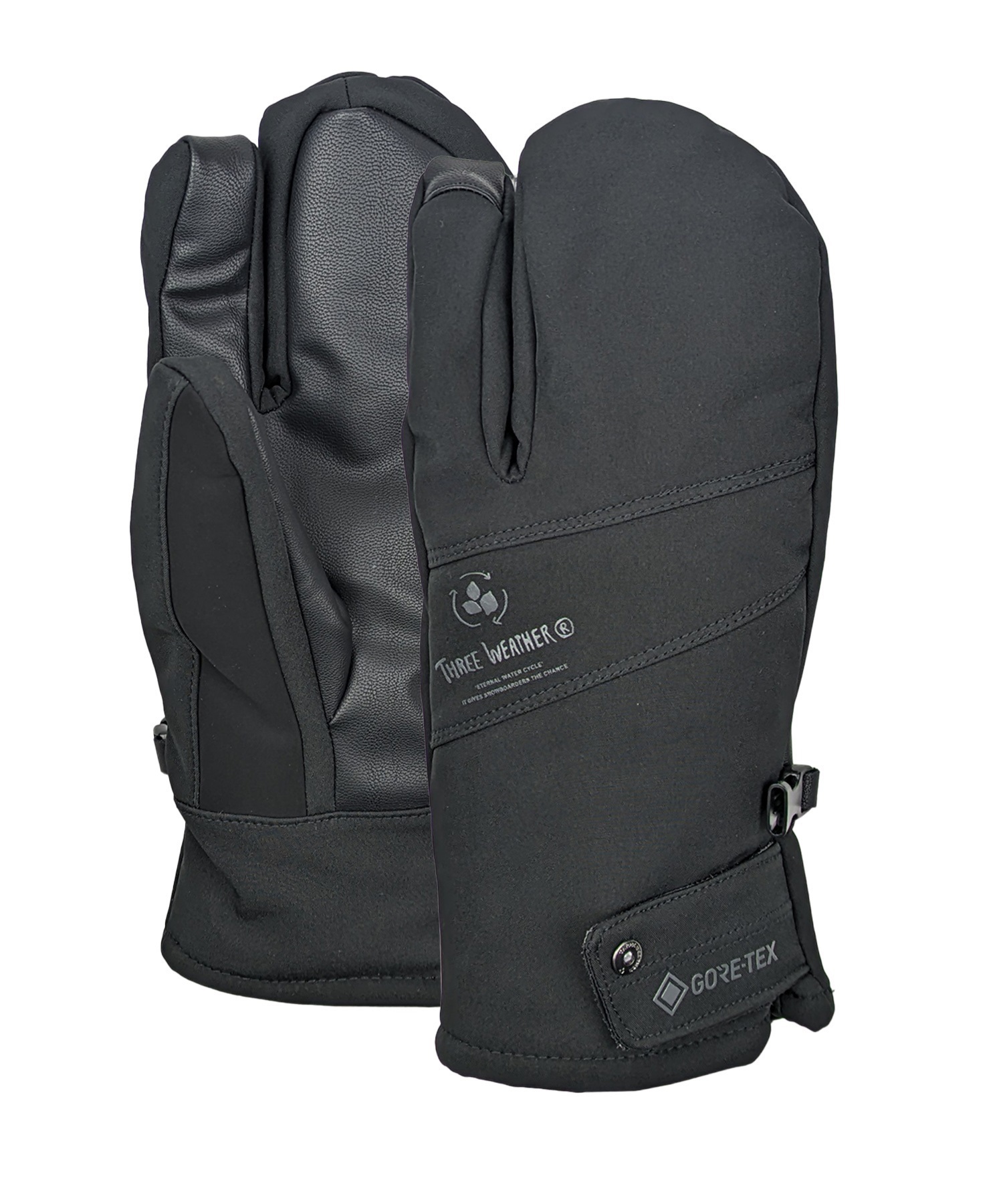 スノーボード グローブ ユニセックス THREE WEATHER スリーウェザー TWG-6331 ムラサキスポーツ 24-25モデル LL K4(BK-S)