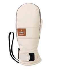 6KNOT シックスノット スノーボード グローブ レディース ミトン PIPING MITT ムラサキスポーツ 24-25モデル LX J24(IVORY-SM)