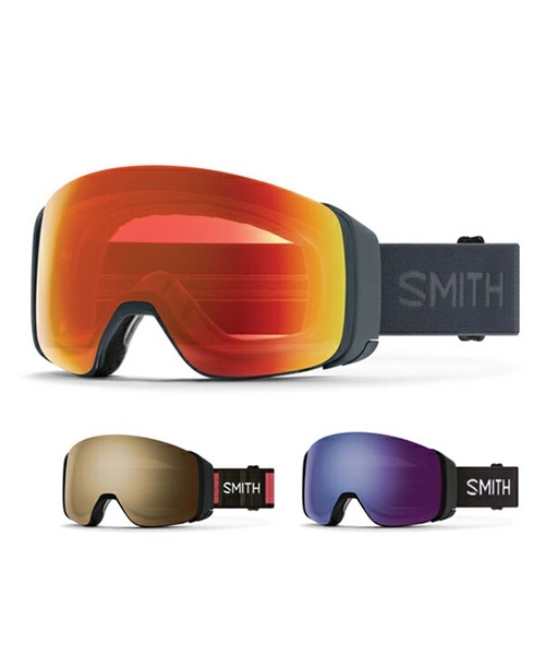 スノーボード ゴーグル SMITH スミス 4D-MAG 22-23モデル ムラサキスポーツ K1 D28(TNF-RED-X-SMITH-SGES-F)