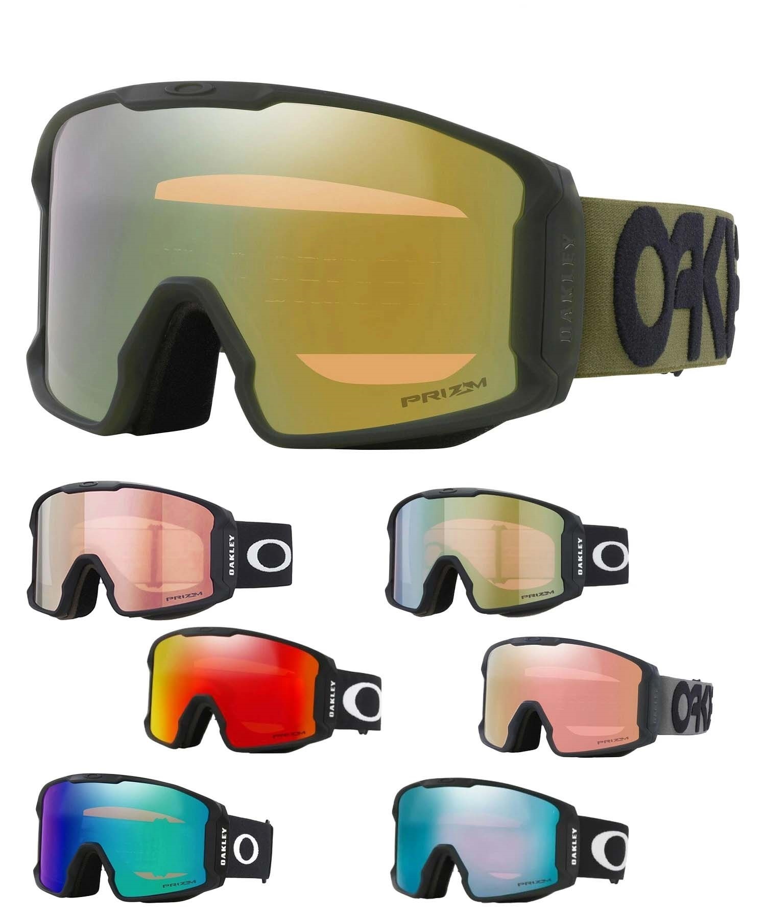 OAKLEY オークリー スノーボード ゴーグル ユニセックス LINE MINER L 23-24モデル ムラサキスポーツ KK H26(PRIZMSAGEGOLDIRIDIUM-L)