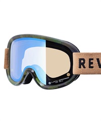 スノーボード ゴーグル ユニセックス REVOLT リボルト 平面レンズ 調光レンズ SUPER LIGHT FRAME ムラサキスポーツ 23-24モデル KK L8(BLUEMIRROR/CLEARPHO-F)