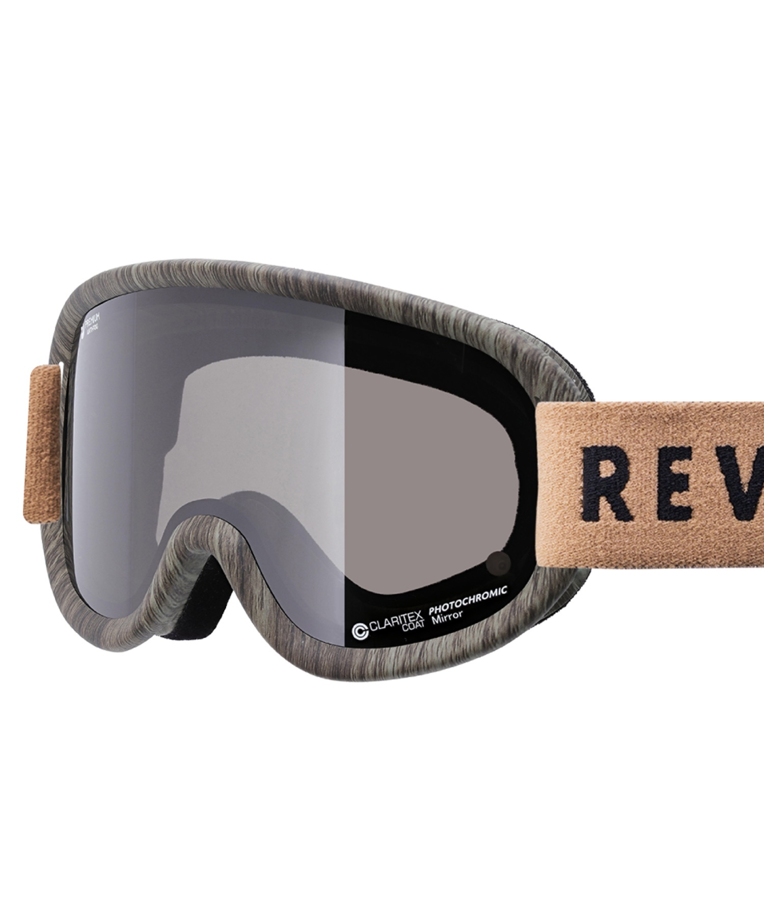 スノーボード ゴーグル ユニセックス REVOLT リボルト 平面レンズ 調光レンズ SUPER LIGHT FRAME ムラサキスポーツ 23-24モデル KK L8(BLACKMIRROR/GRAYPHO-F)